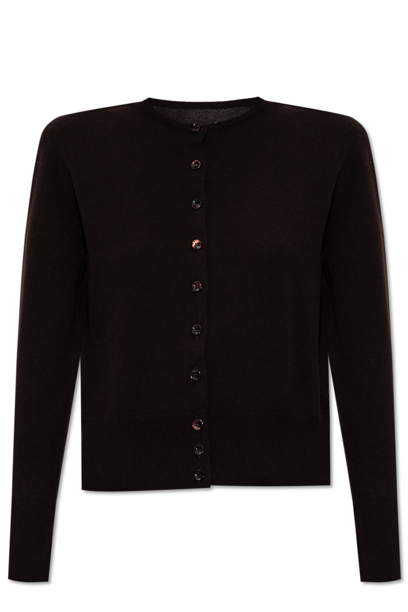 Maison Margiela MM1 PANELLED RIB KNIT STRETCH CARDIGAN WITH